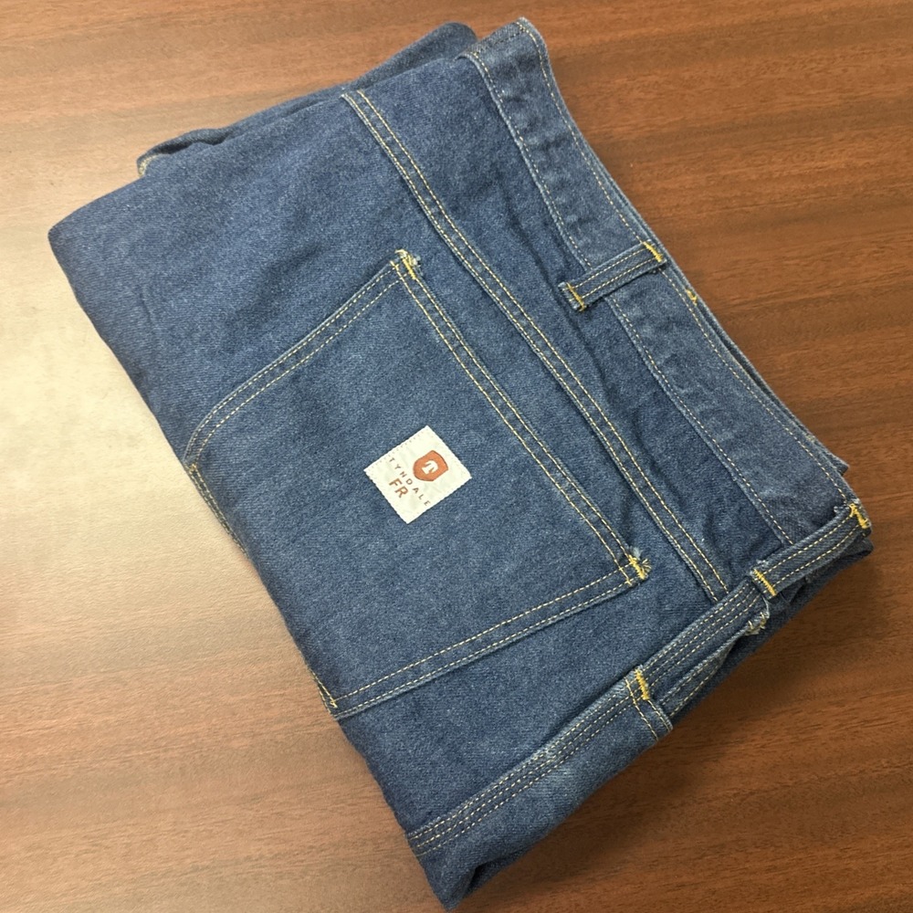 TYNDALE FR Jeans Mens Size 50x30 Medium Carpenter Work Utility Construction Wide